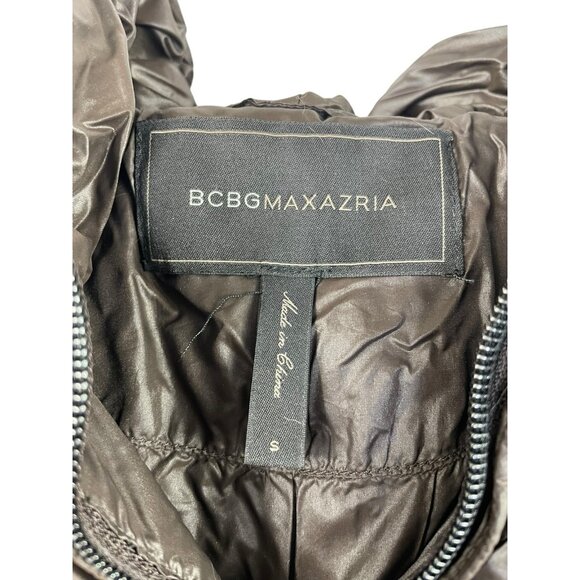 BCBGMAXAZRIA Down Packable Puffer Jacket Brown Women’s Size Small - Picture 4 of 7